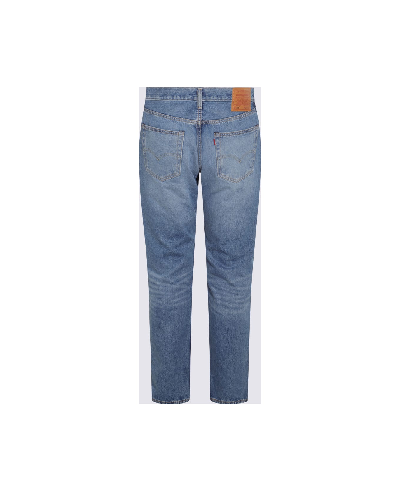 Levi's Blue Cotton Denim 501 Jeans - Chemicals
