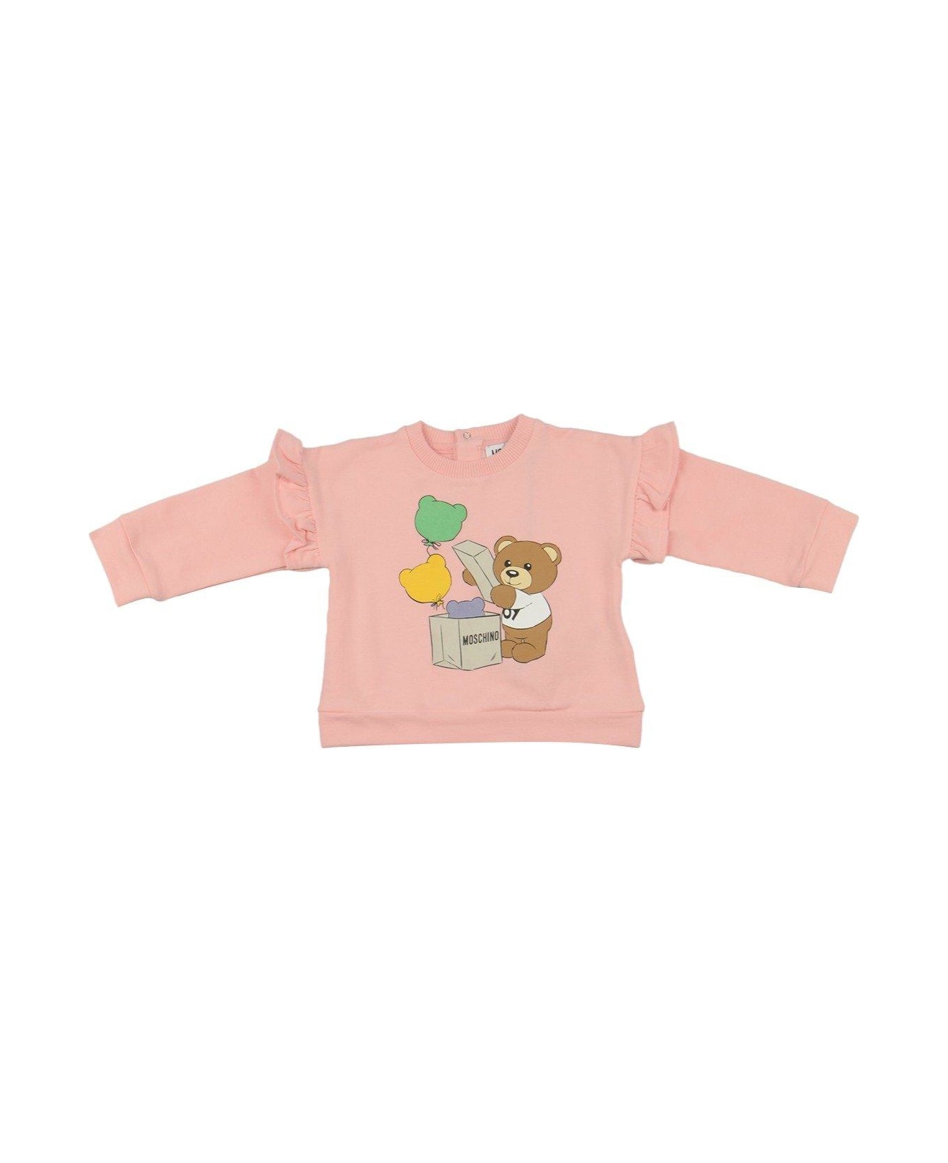 Moschino Teddy Bear-printed Crewneck Sweatshirt ニットウェア＆スウェットシャツ