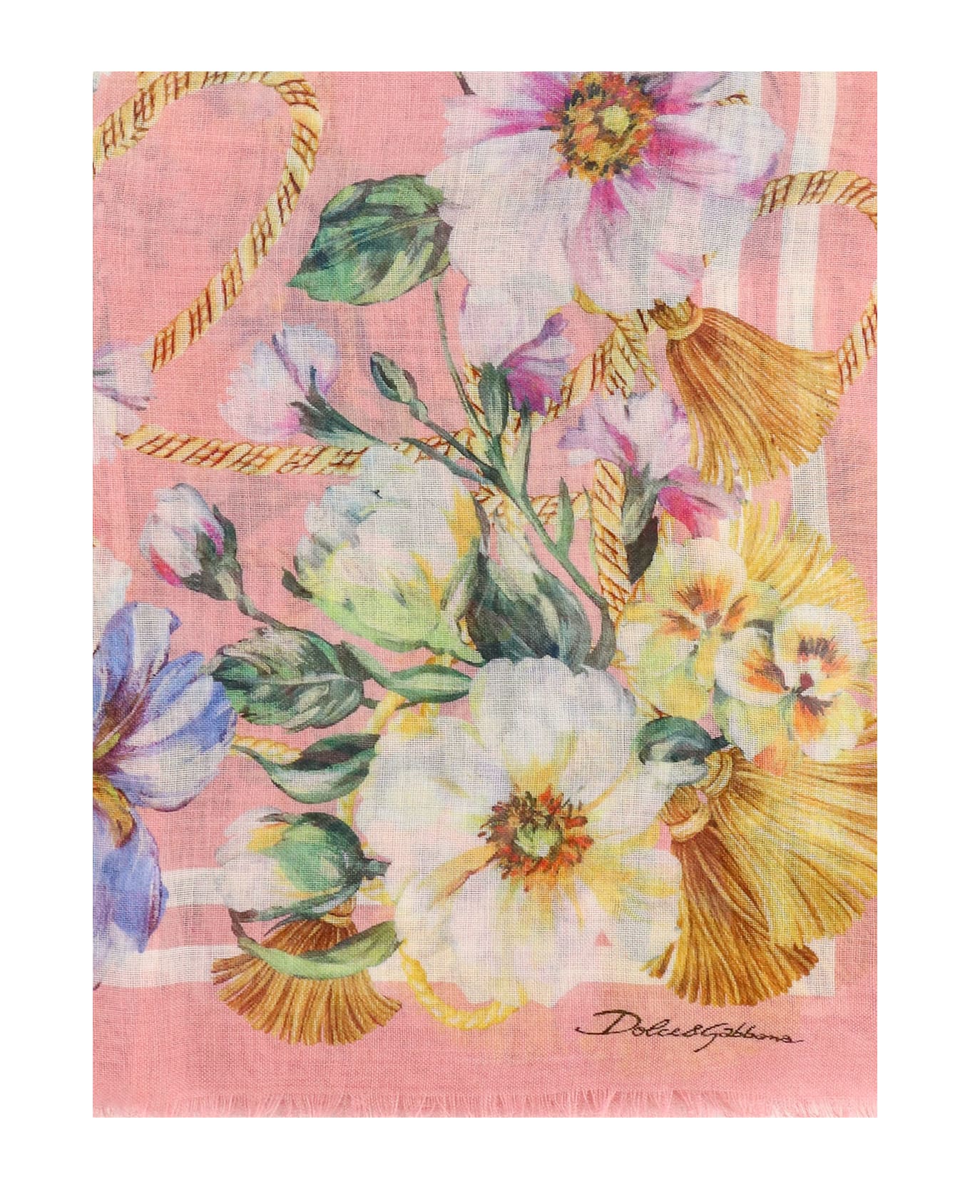 Dolce 
Gabbana Cashmere And Silk Foulard - Pink
