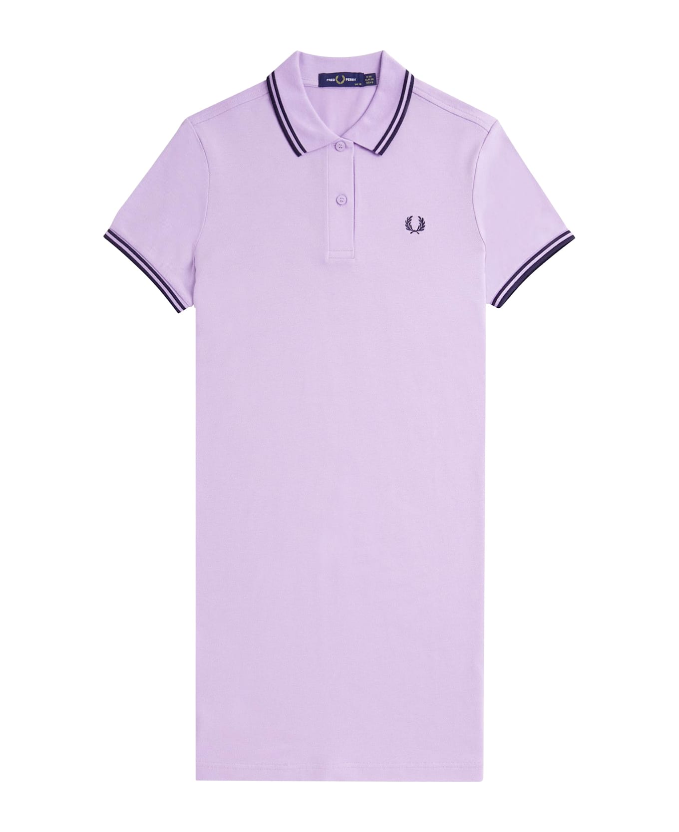Fred Perry Stretch Cotton Polo Dress With Contrasting Profiles