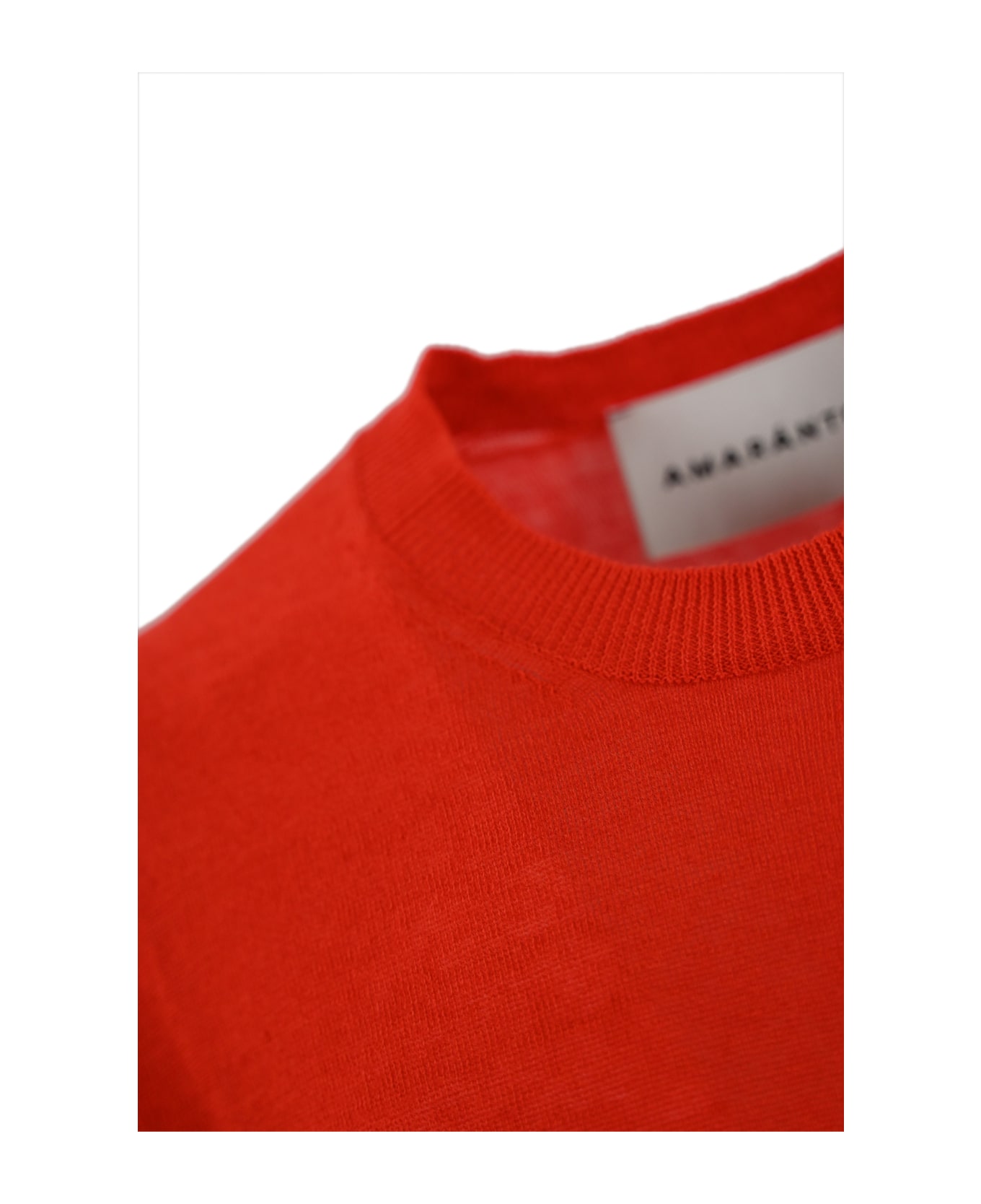 Amaranto Knitted T-shirt - Corallo