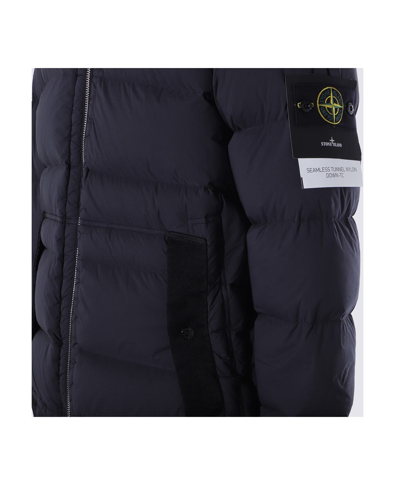 Stone Island Black Down Jacket - Black