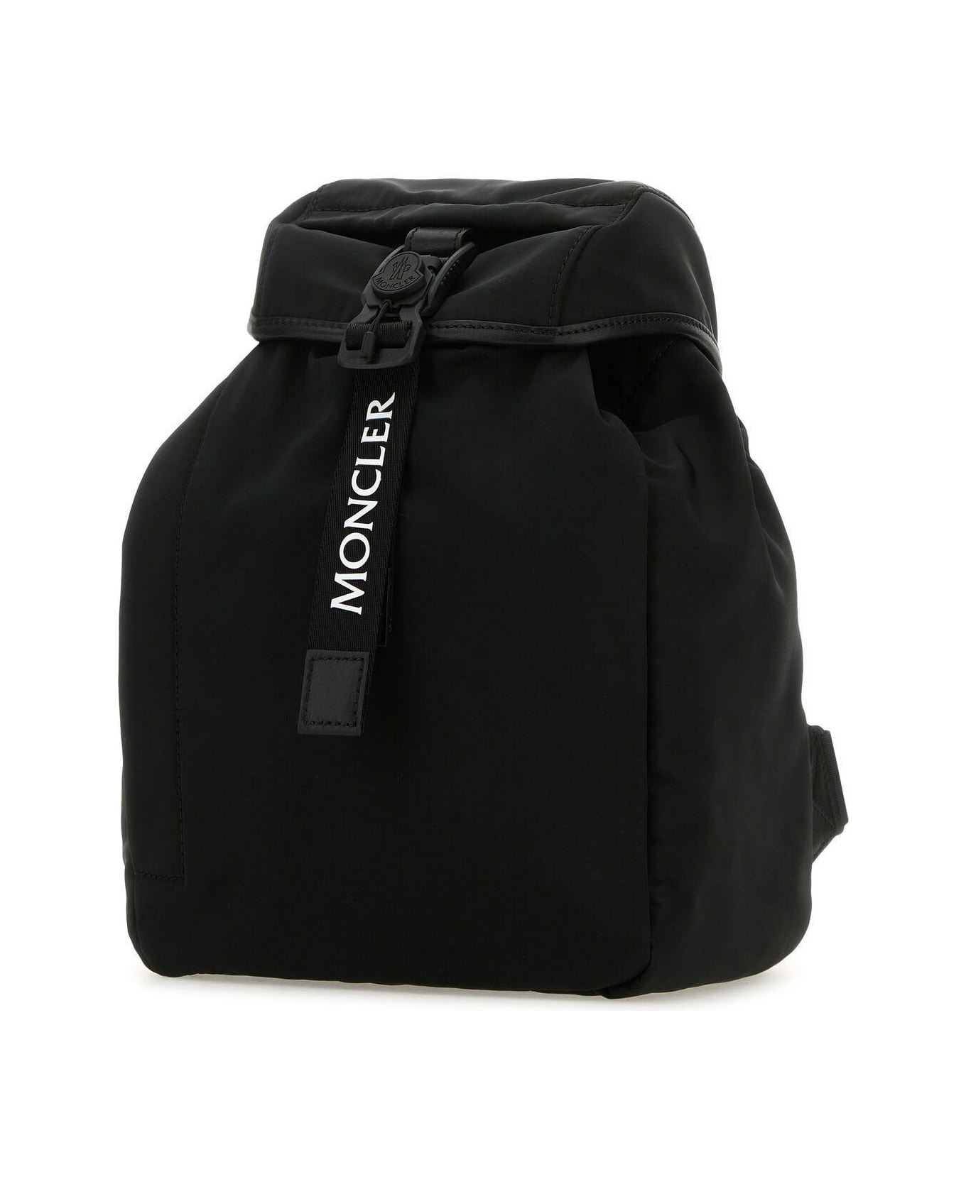 Moncler Black Polyester Trick Backpack - Nero