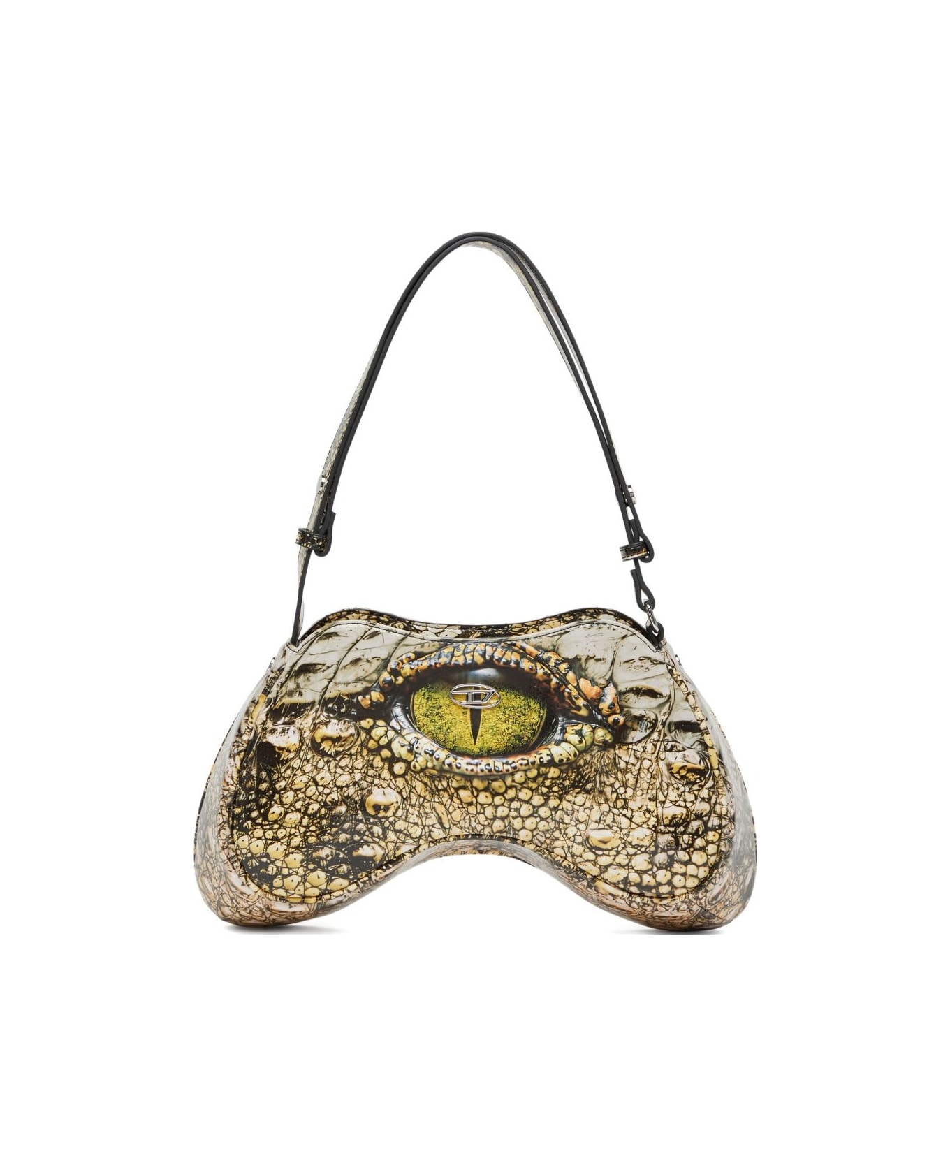 Diesel Play Printed Shoulder Bag - Beige