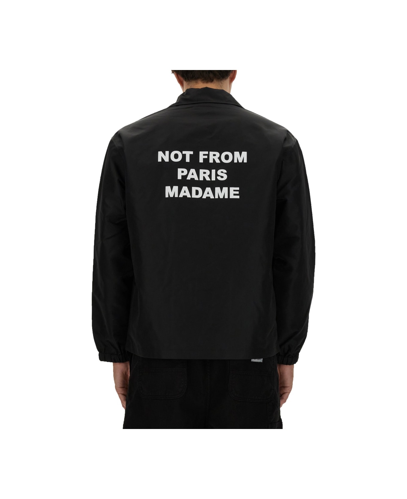 Drôle de Monsieur "slogan" Jacket - BLACK