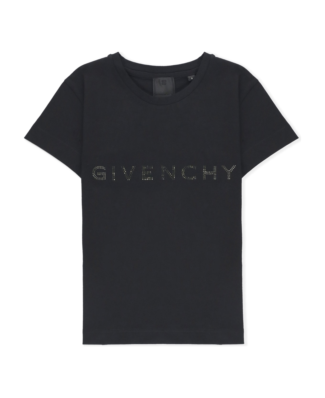 Givenchy T-shirt With Strass Logo - Black