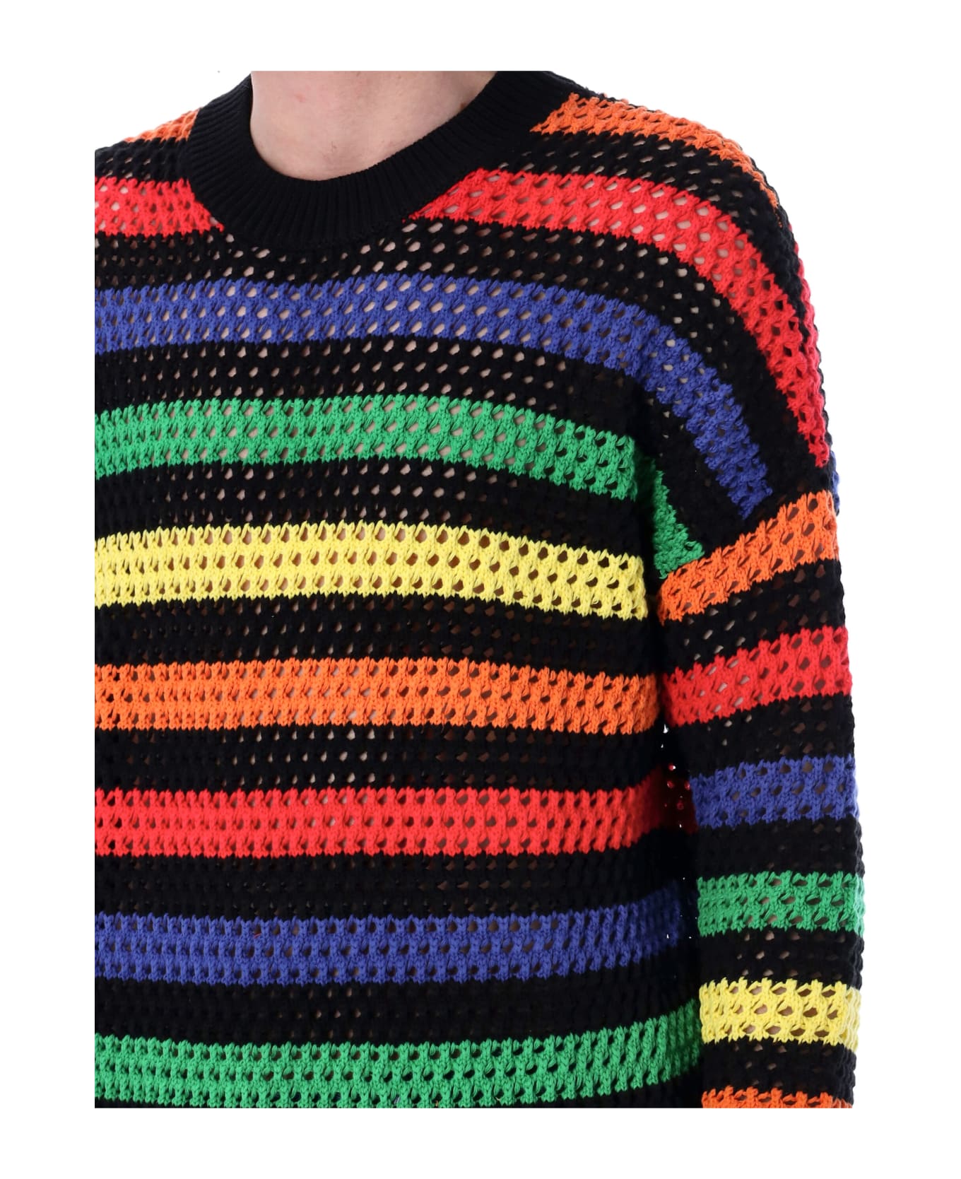 MSGM Striped Sweater - BLACK STRIPES