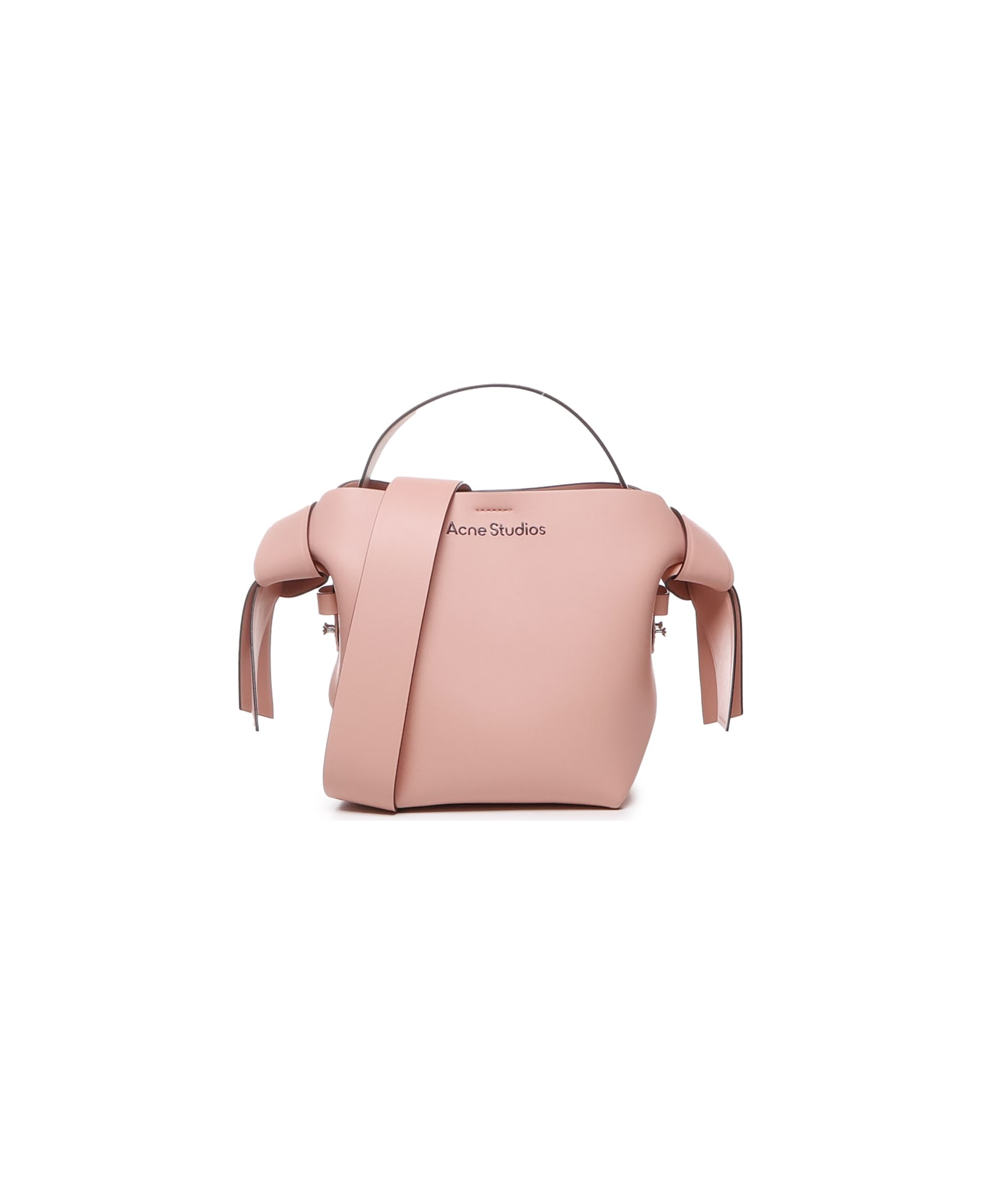 Acne Studios Mini Musubi Bag In Calfskin - Salmon pink