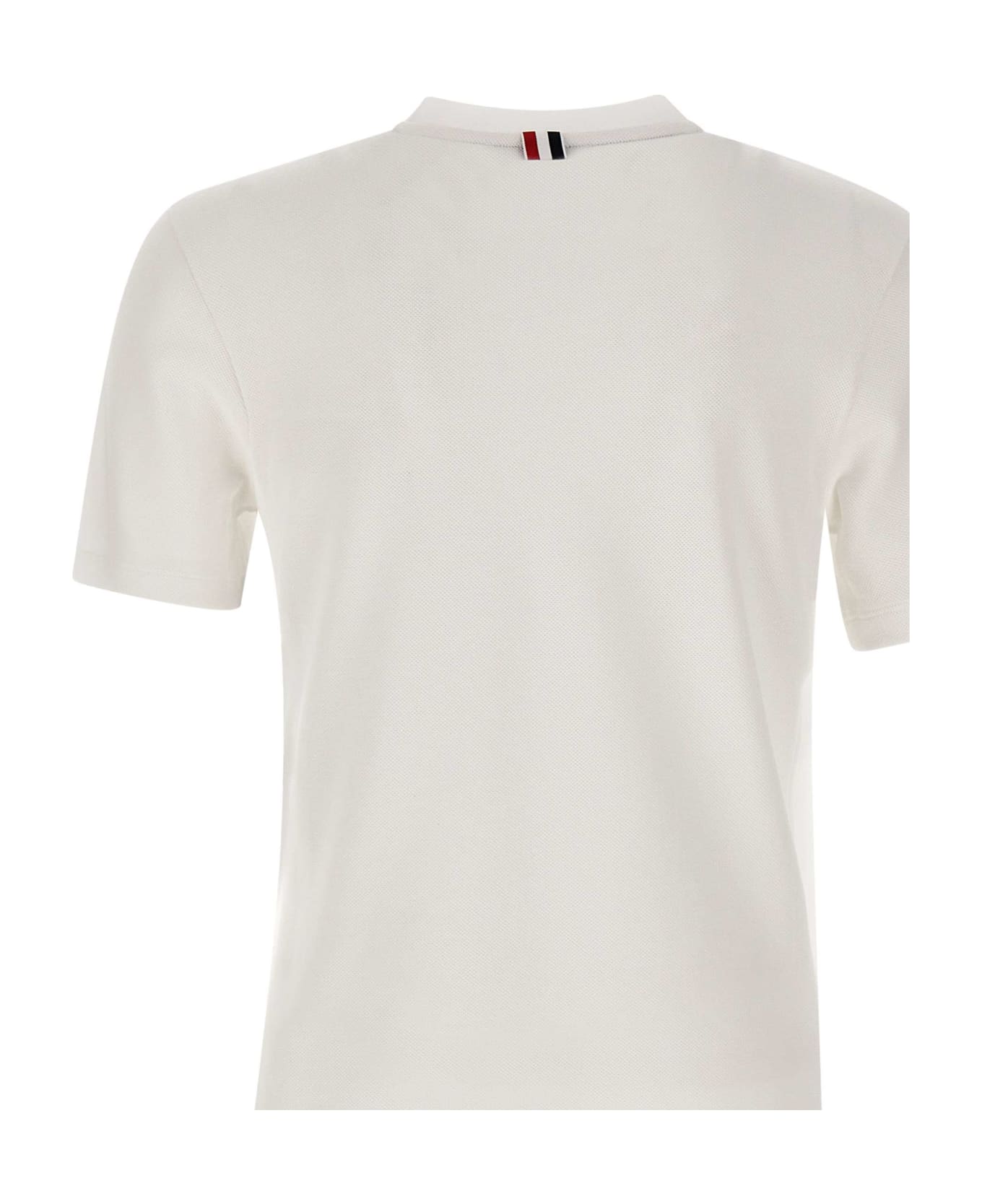Thom Browne 'short Sleeve Tee' Cotton T-shirt - White