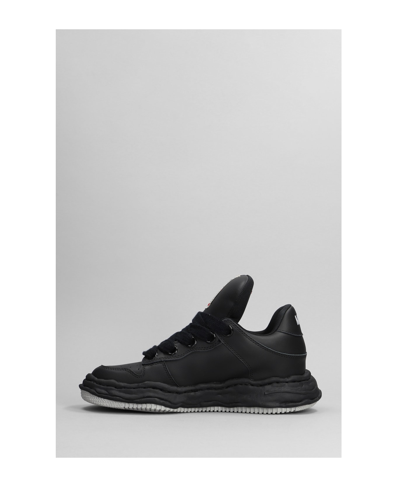 Mihara Yasuhiro Wayne Sneakers In Black Leather - black