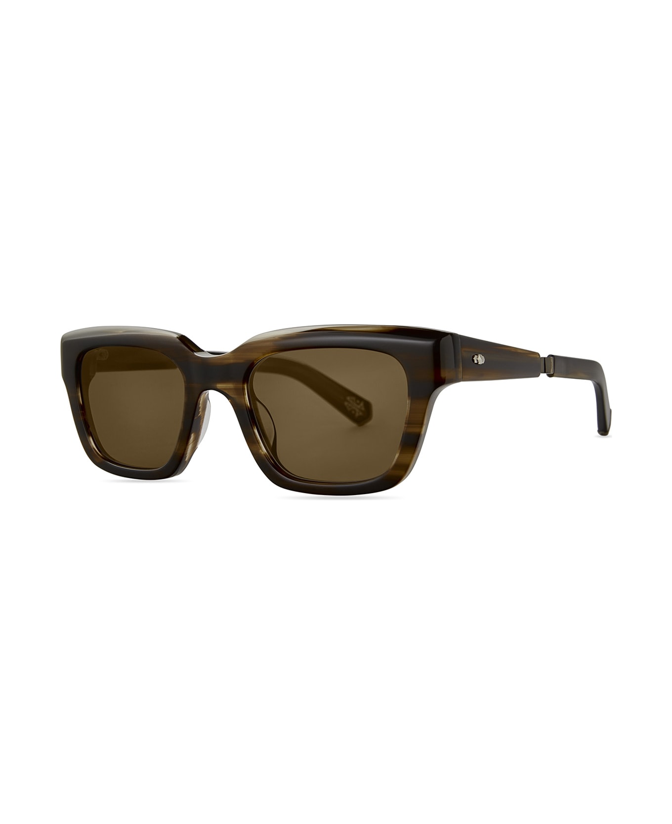 Mr. Leight Maven S Koa-white Gold/semi-flat Kona Brown Sunglasses - Koa-White Gold/Semi-Flat Kona Brown