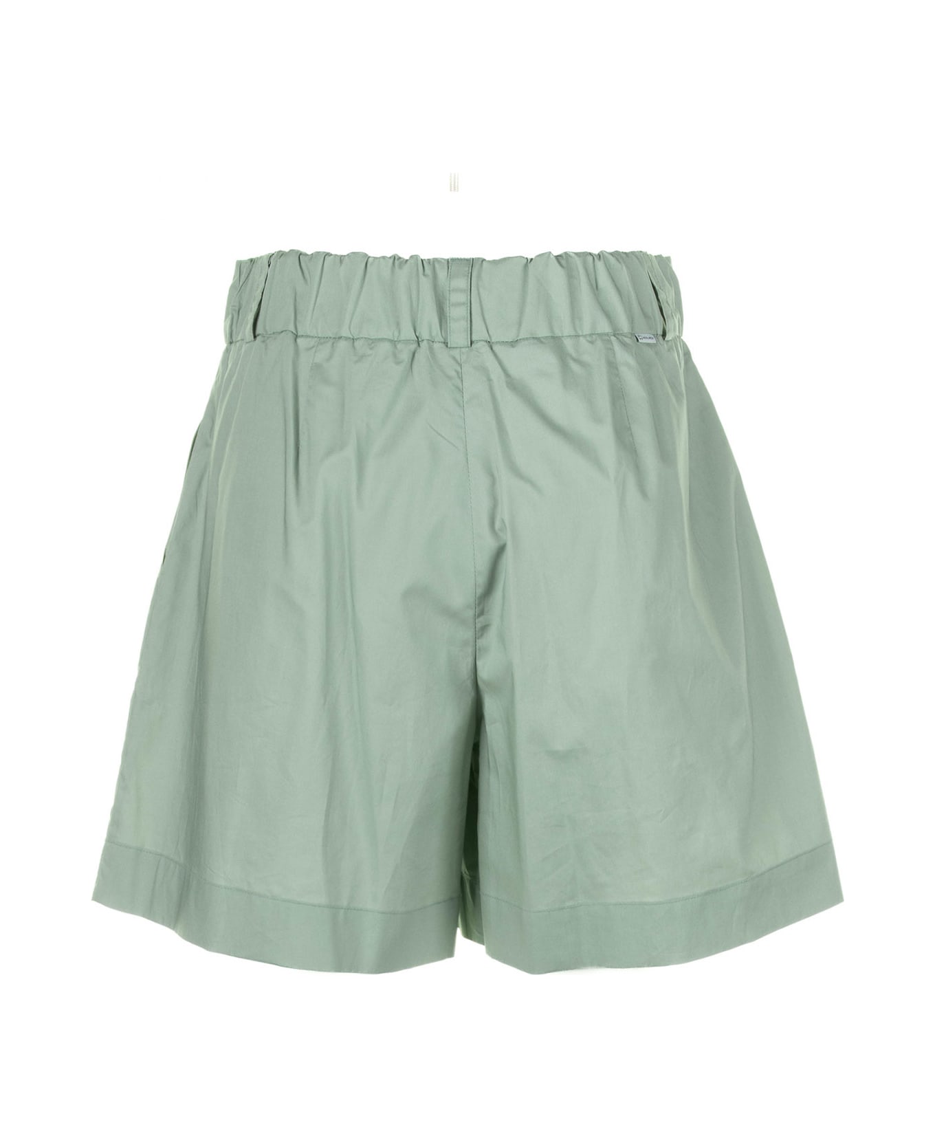 Woolrich Sage Green Cotton Shorts - SAGE