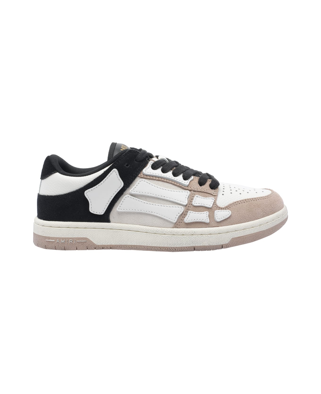 AMIRI Distressed Skel Sneakers - Beige
