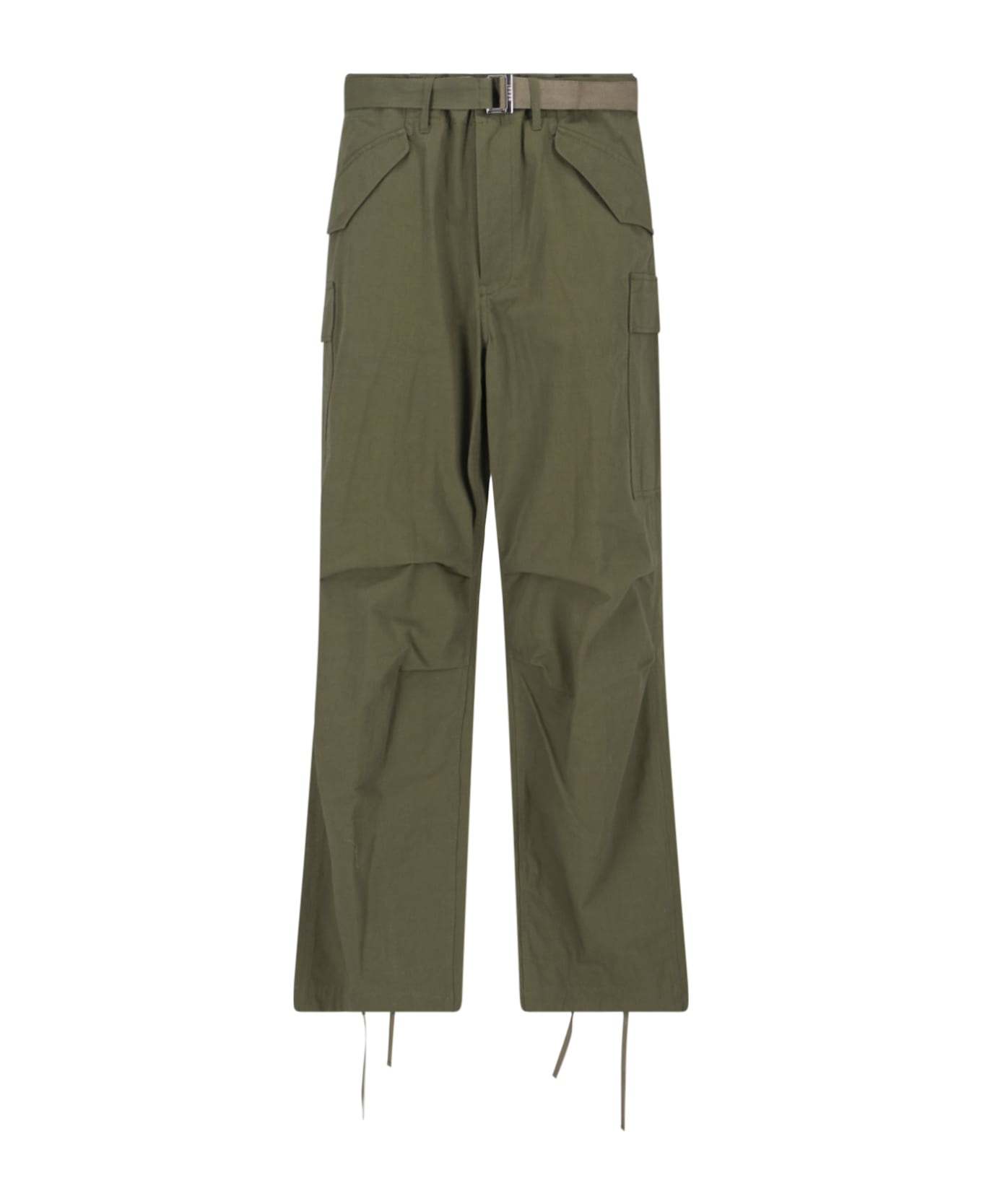 Sacai Belt Detail Pants - Green ボトムス