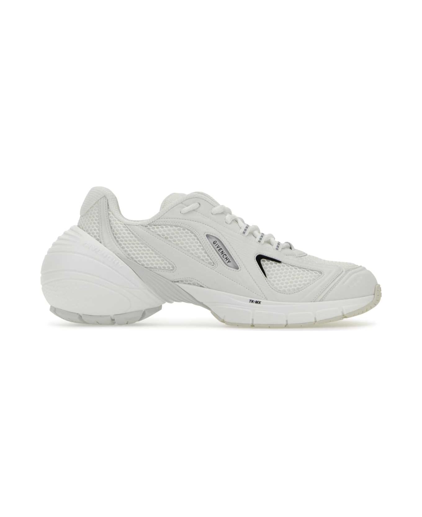 Givenchy White Mesh And Synthetic Leather Tk-mx Sneakers - White