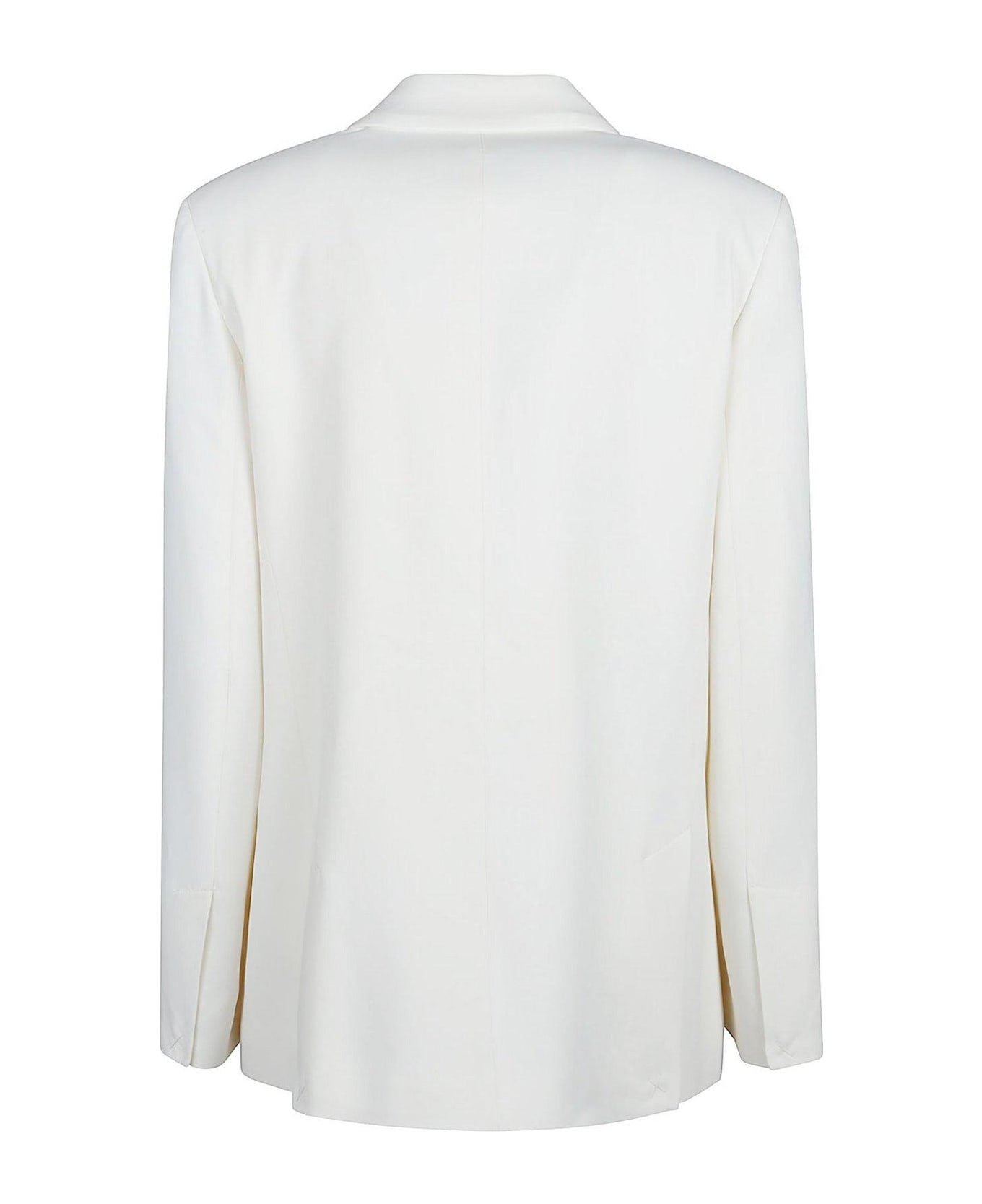 Pinko Faraona Single-breasted Jacket - BIANCO SETA