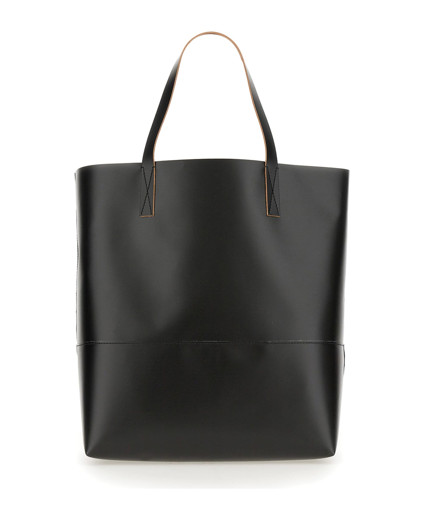 Marni Shopping Bag With Logo - Black