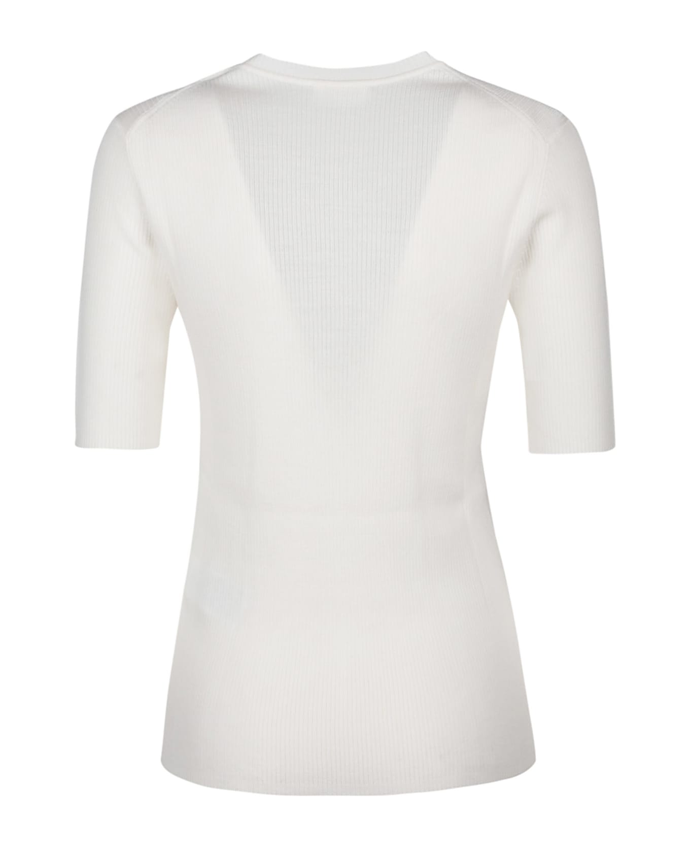 Parosh Leila Short Sleeve Sweater - Panna