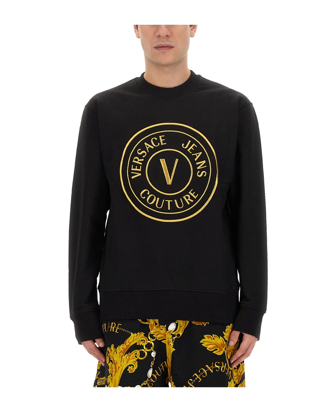 Versace Jeans Couture V-emblem Sweatshirt - NERO