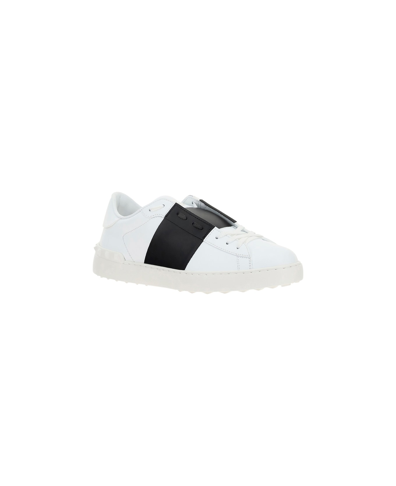 Valentino Garavani Open Sneakers - Bianco/nero/bianco