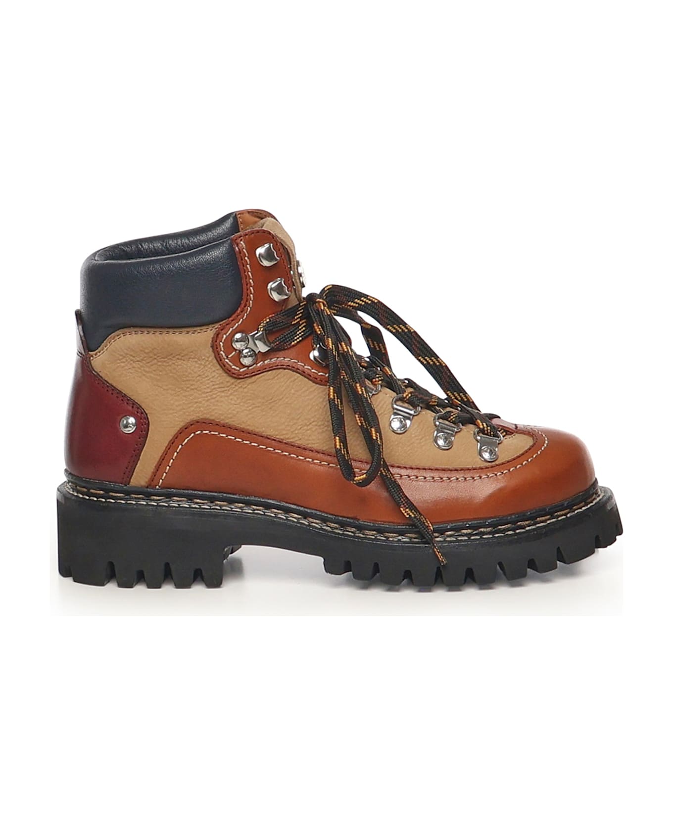 Dsquared2 Canadian Hiking Boots - BEIGE/CAMEL/BLACK
