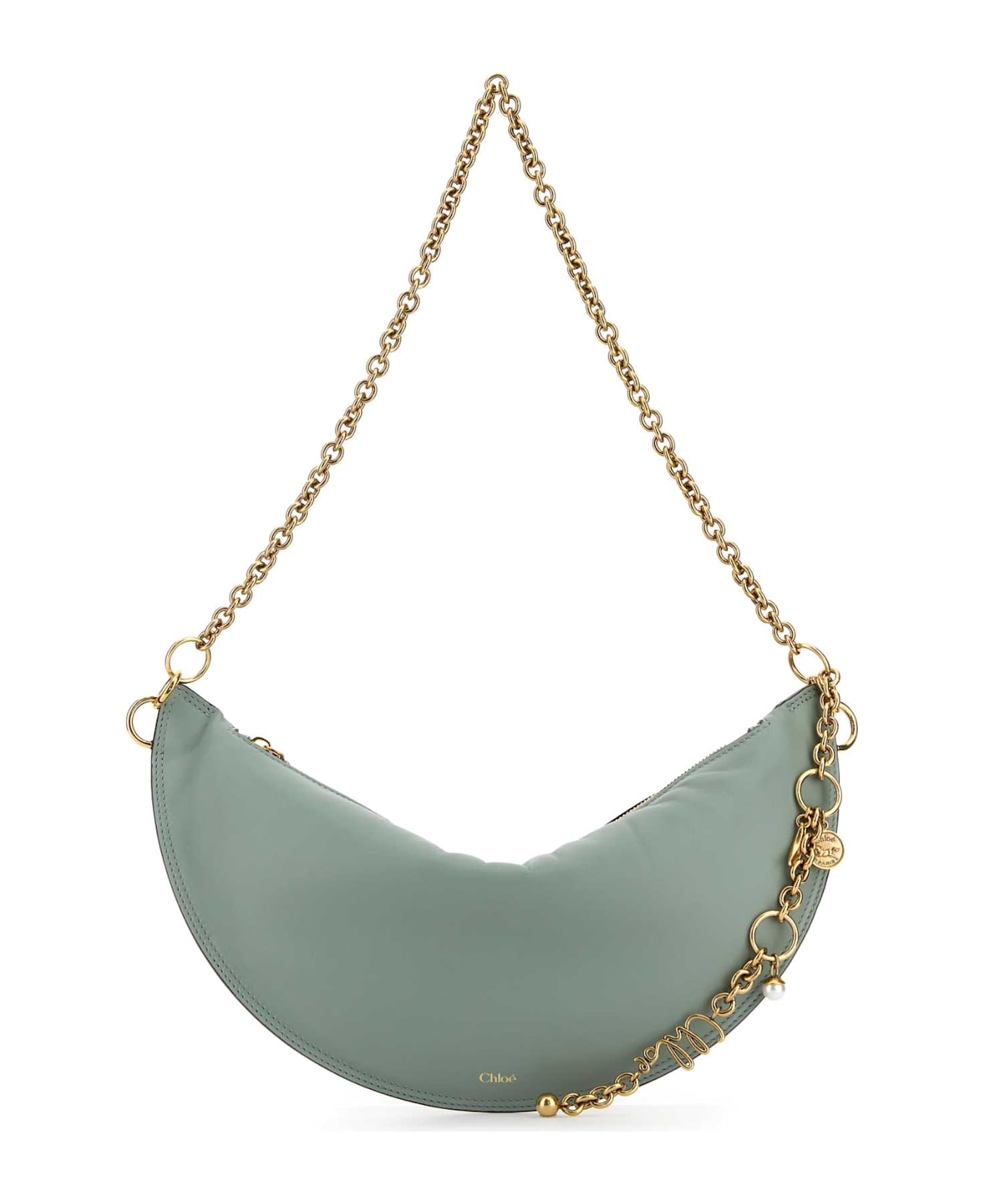 Chloé Sea Green Nappa Leather Chloe Icons Shoulder Bag - BLUISHGREEN