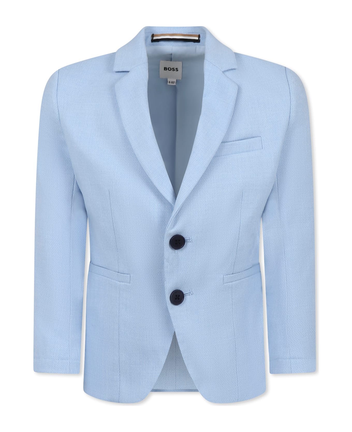 Hugo Boss Light Blue Jacket For Boy - Light Blue