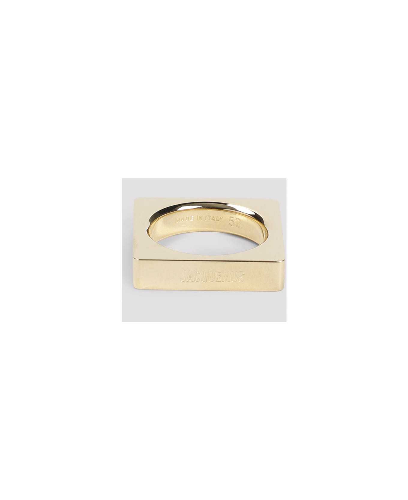 Jacquemus La Bague Carre Ring - Light Gold