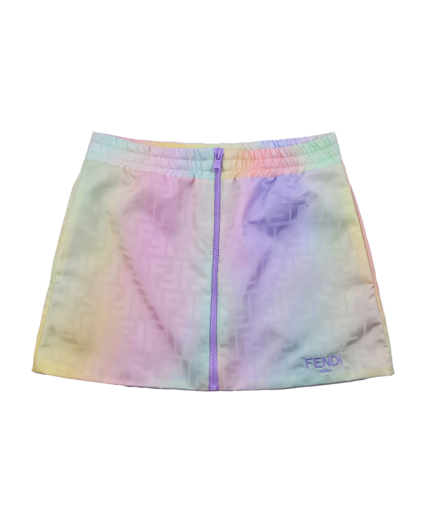 Fendi Multicolor Skirt With Logo - Multicolor