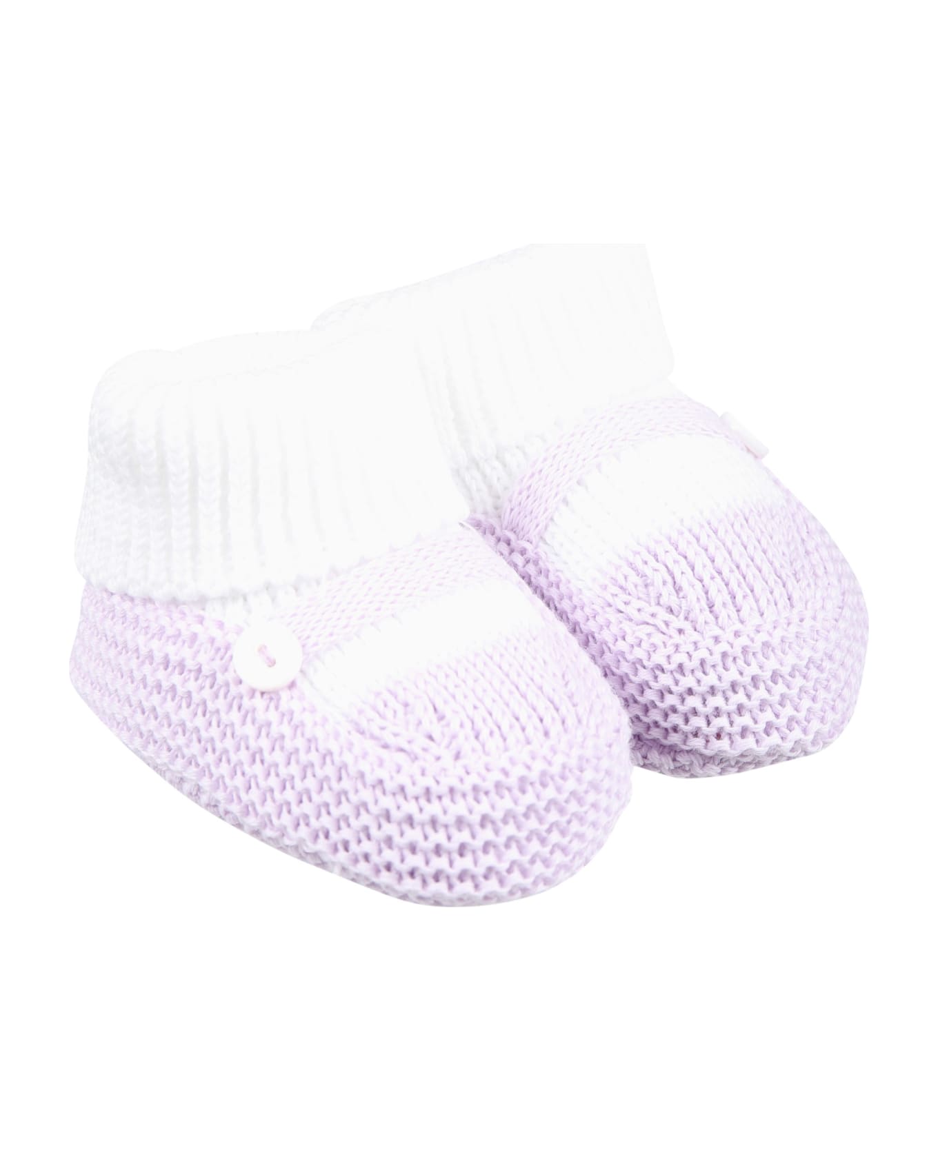 Little Bear Wisteria Bootees For Baby Girl - Violet
