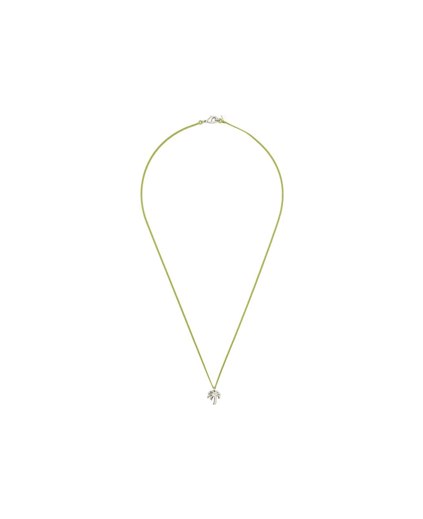 Palm Angels Necklace - GREEN/SILVER