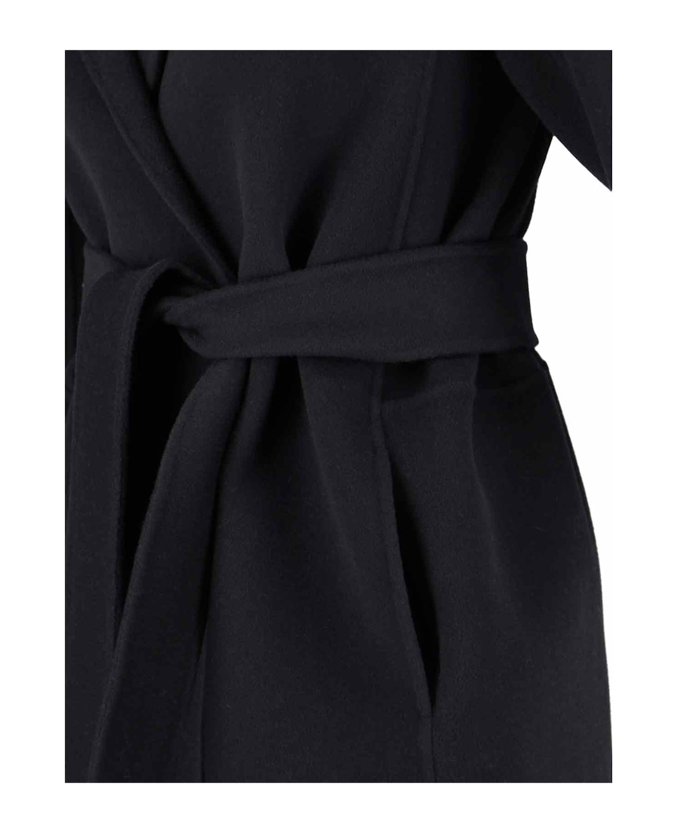 'S Max Mara 'arona' Short Coat - BLACK