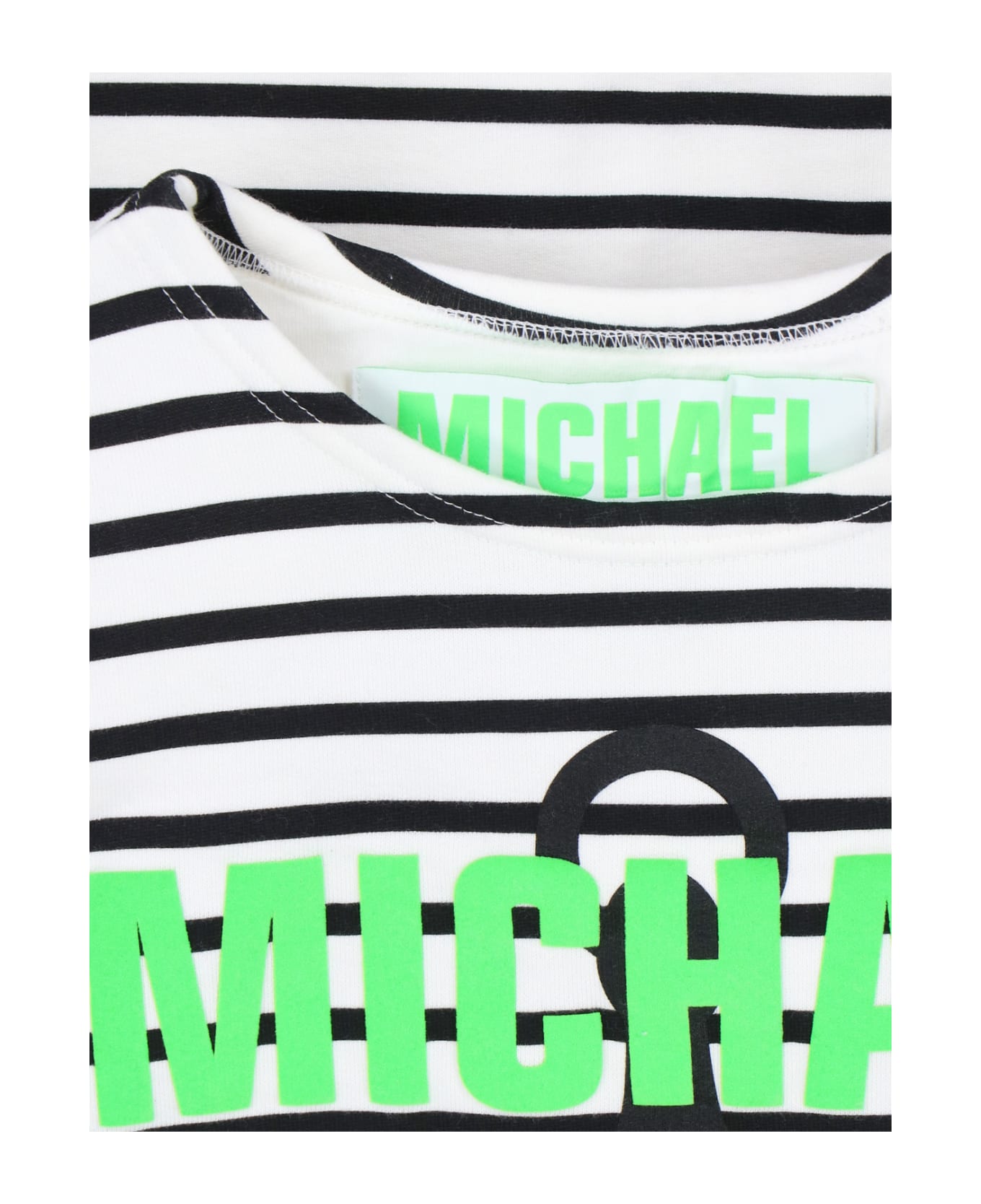 J.W. Anderson X Michael Clark Striped Sweatshirt - WHITE/BLACK