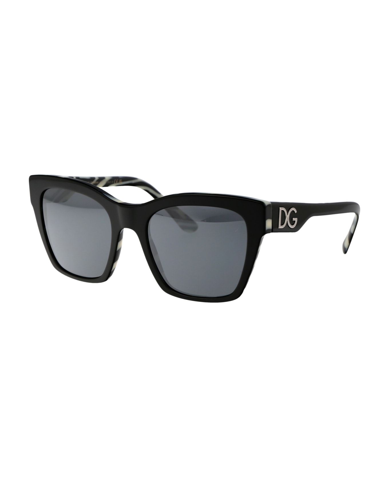 Dolce & Gabbana Eyewear 0dg4384 Sunglasses - 33726G Black On Zebra
