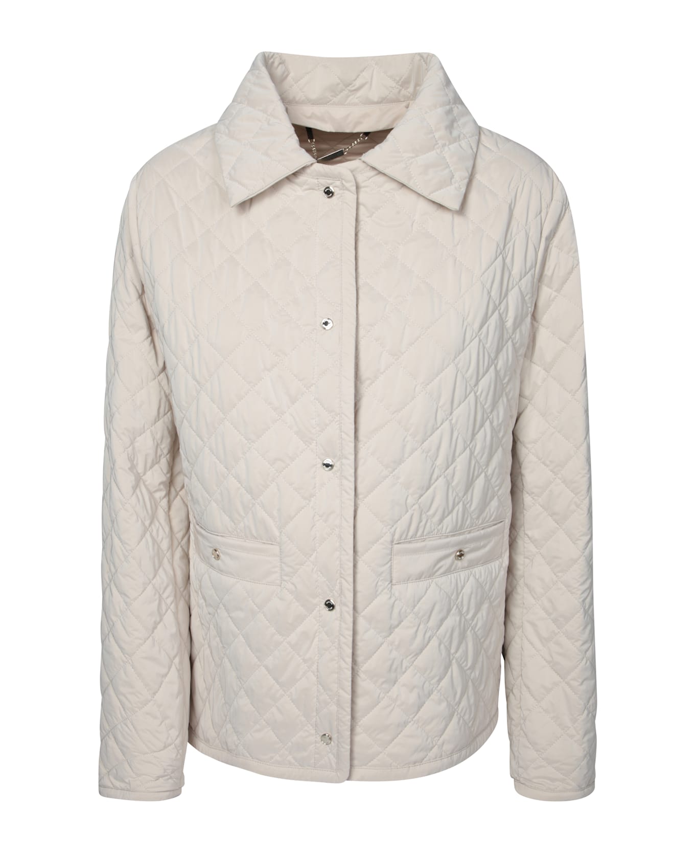 Moorer Stone Quilted Jacket - Beige