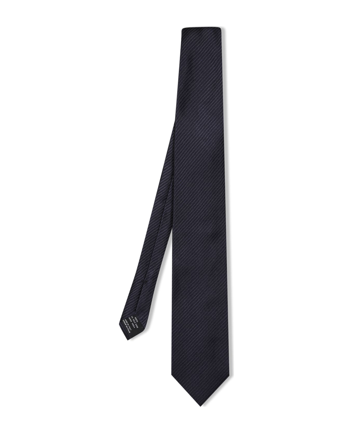 Tom Ford Diagonal Blue Silk Tie - Blue