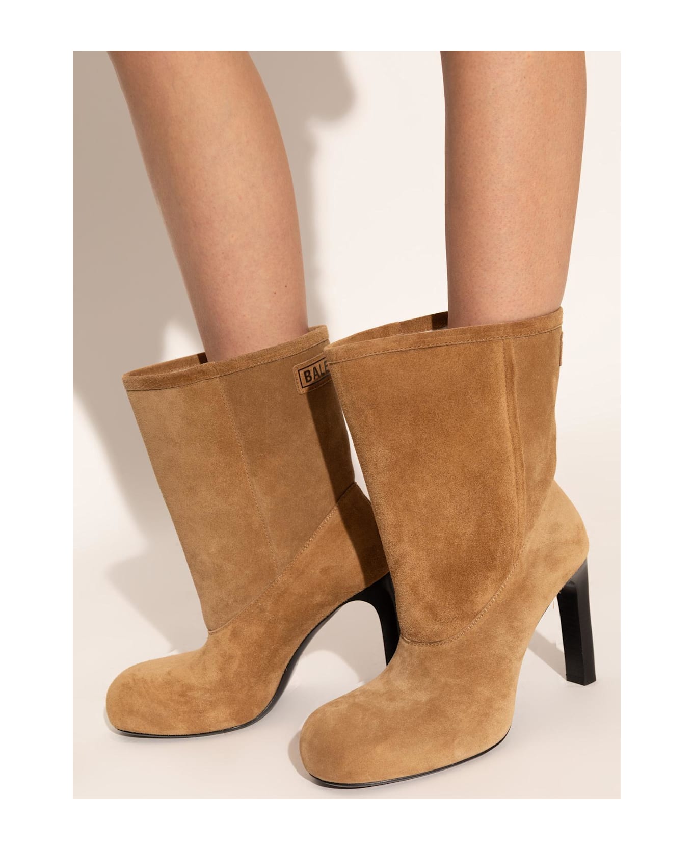 Balenciaga Heeled Ankle Boots 
fargo
 - Camel