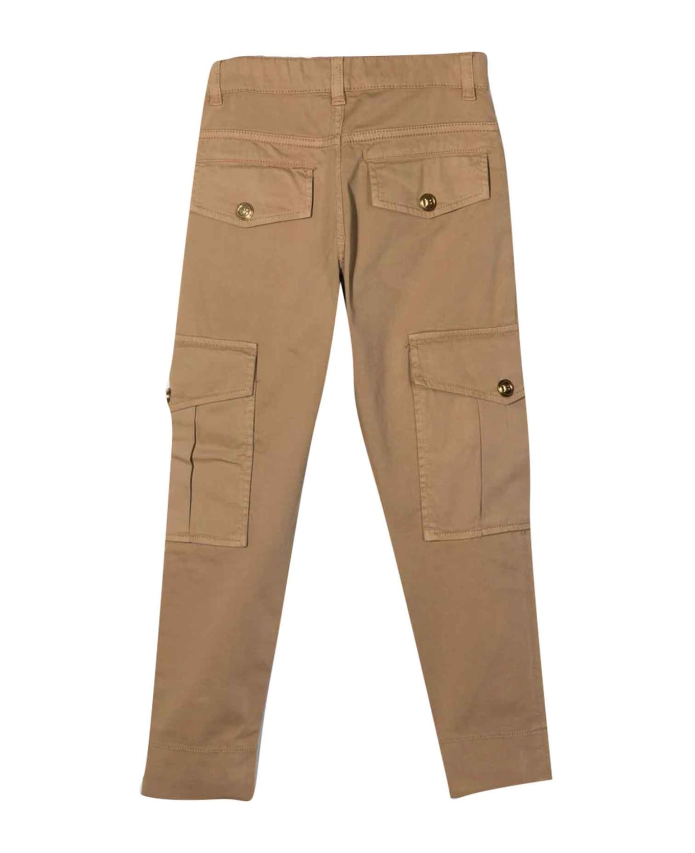 Balmain Brown Trousers Teen Boy - Marrone