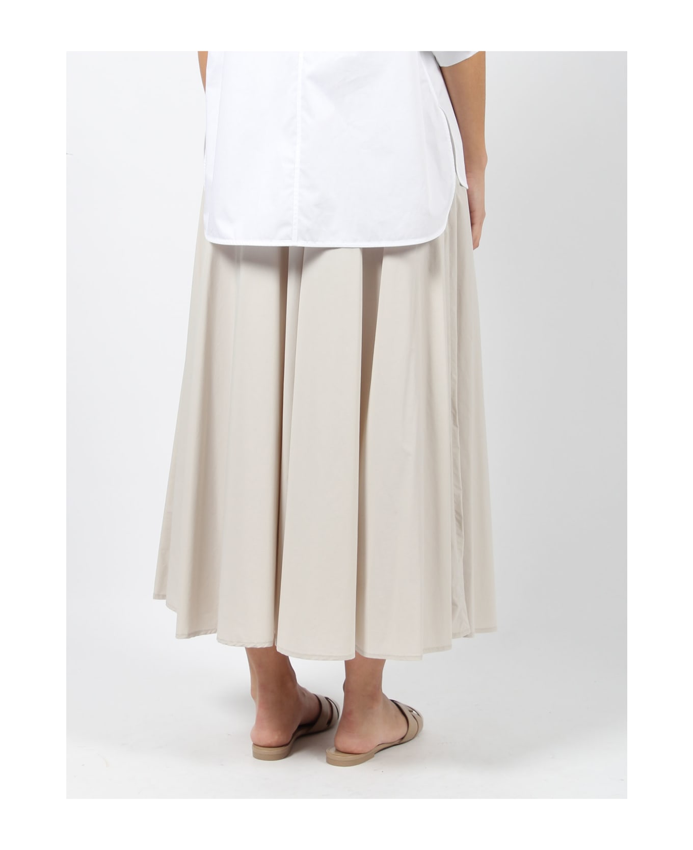 Herno Stretch Light Nylon Skirt - Light Grey
