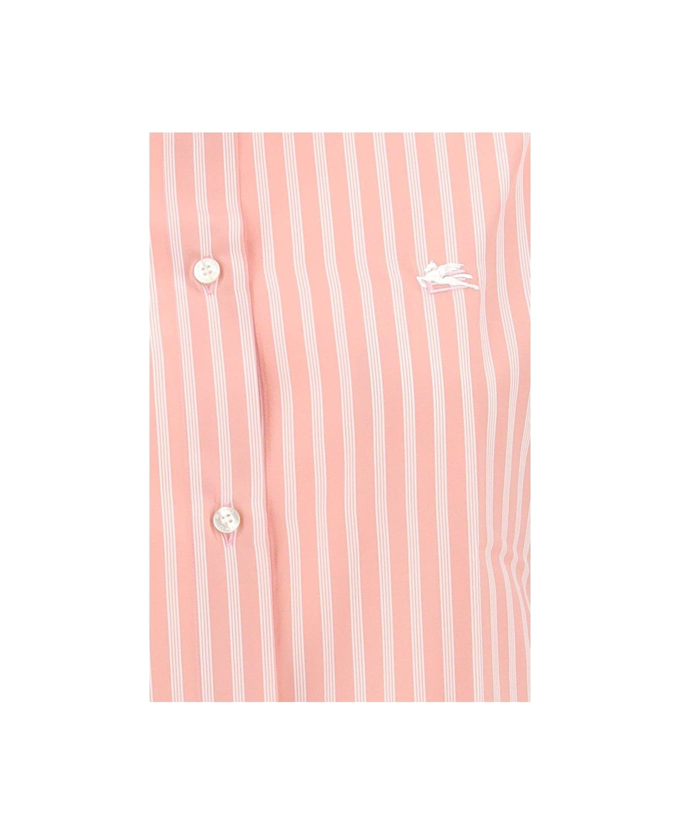 Etro Logo-embroidered Striped Buttoned Shirt Etro - PINK