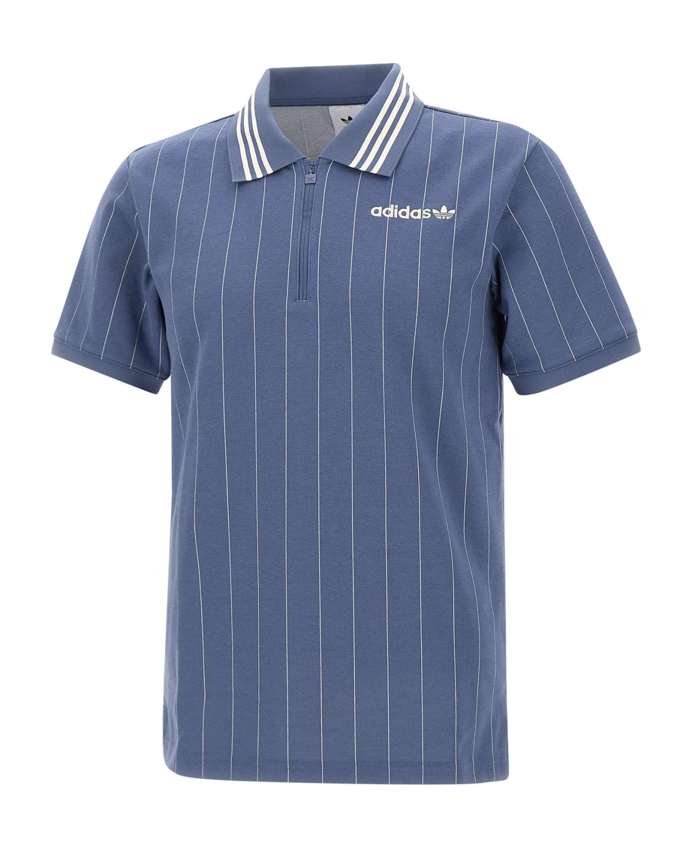 Adidas 'premium' Polo Shirt - BLUE