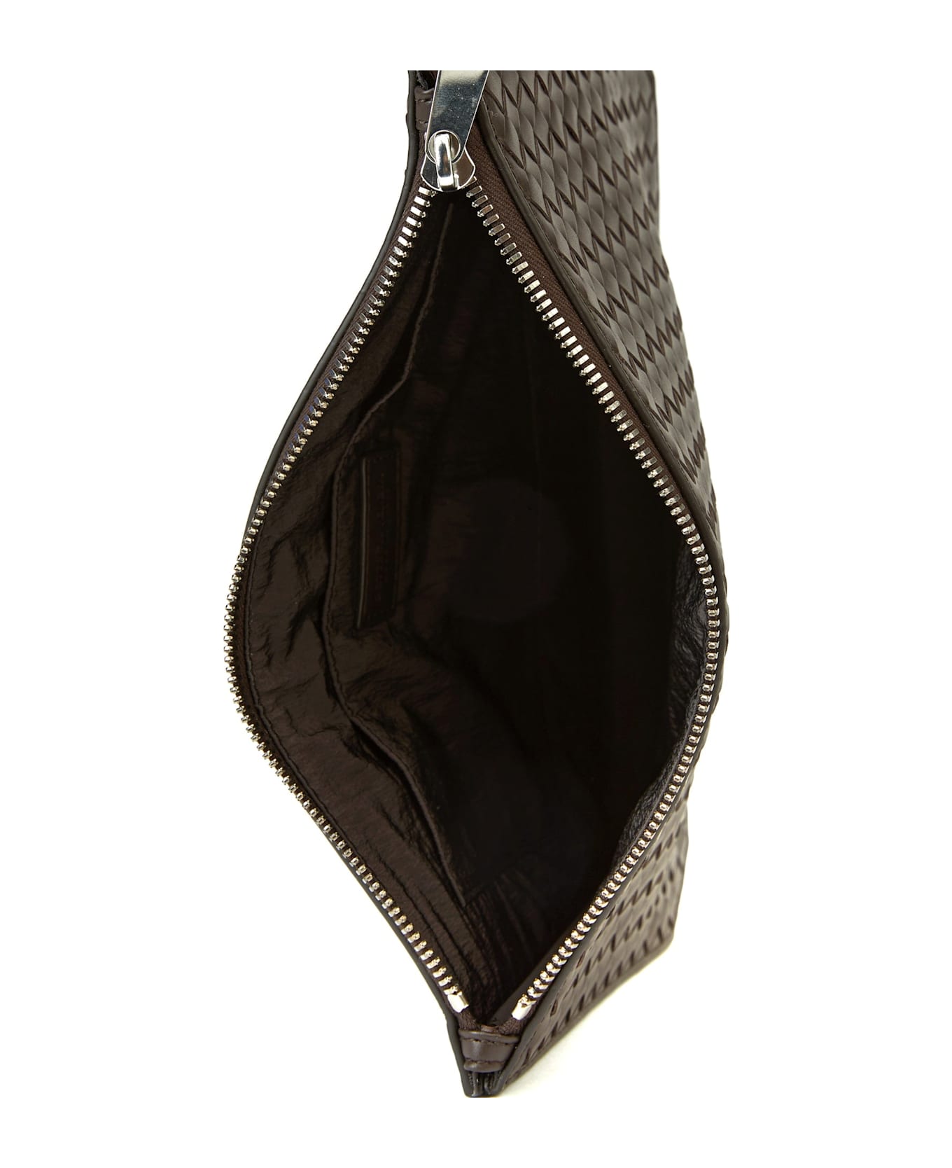 Bottega Veneta Intrecciato Piccolo Standing Pouch - Brown