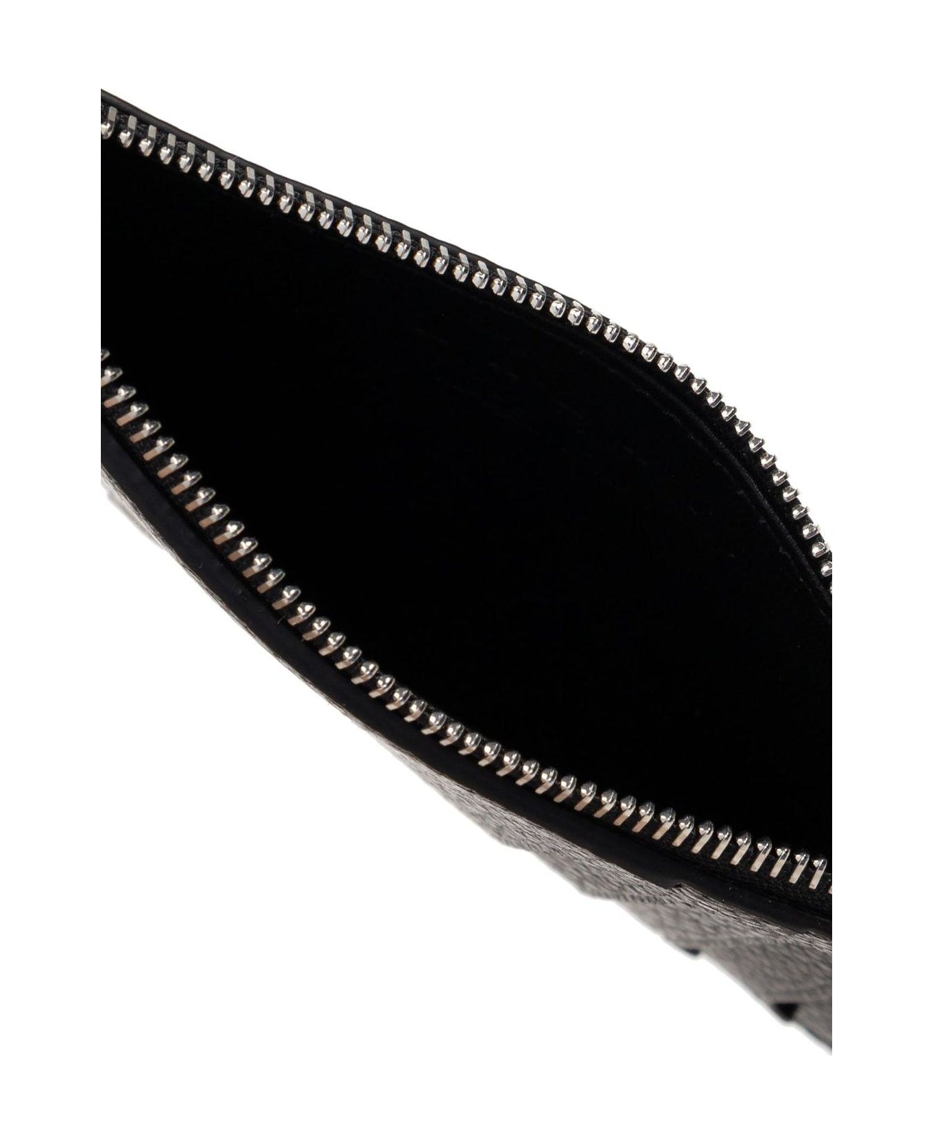 Marni Logo Detailed Zipped Cardholder - Black