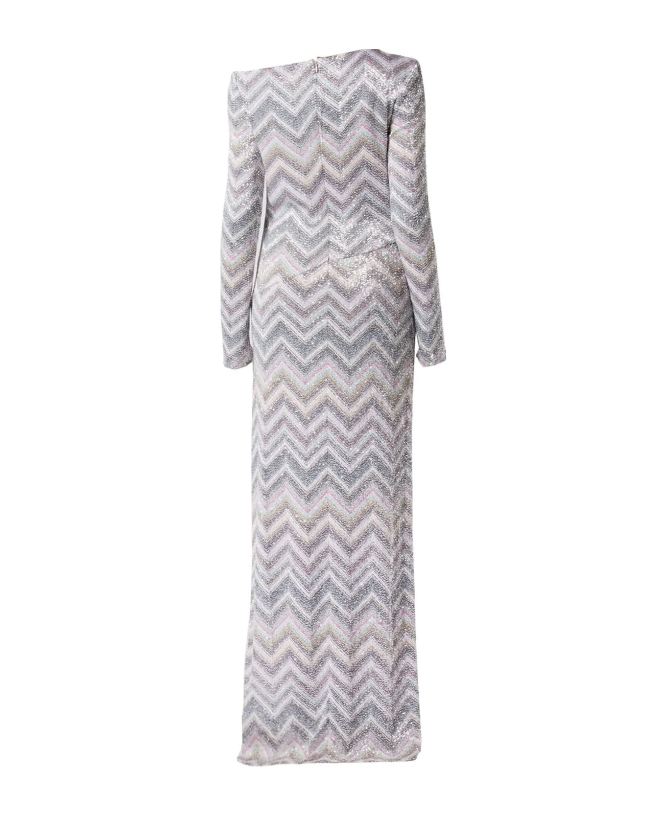 Missoni Long Zig Zag Knit Dress - MultiColour