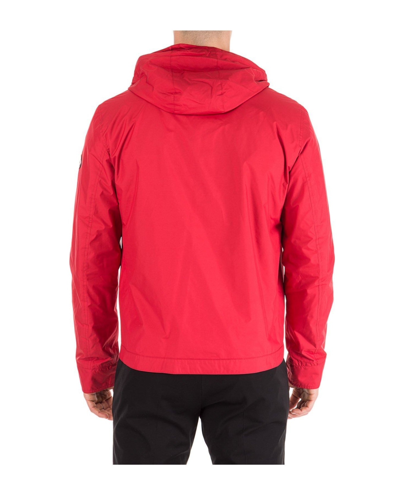 Michael Kors Tech Hooded Zip Jacket - red