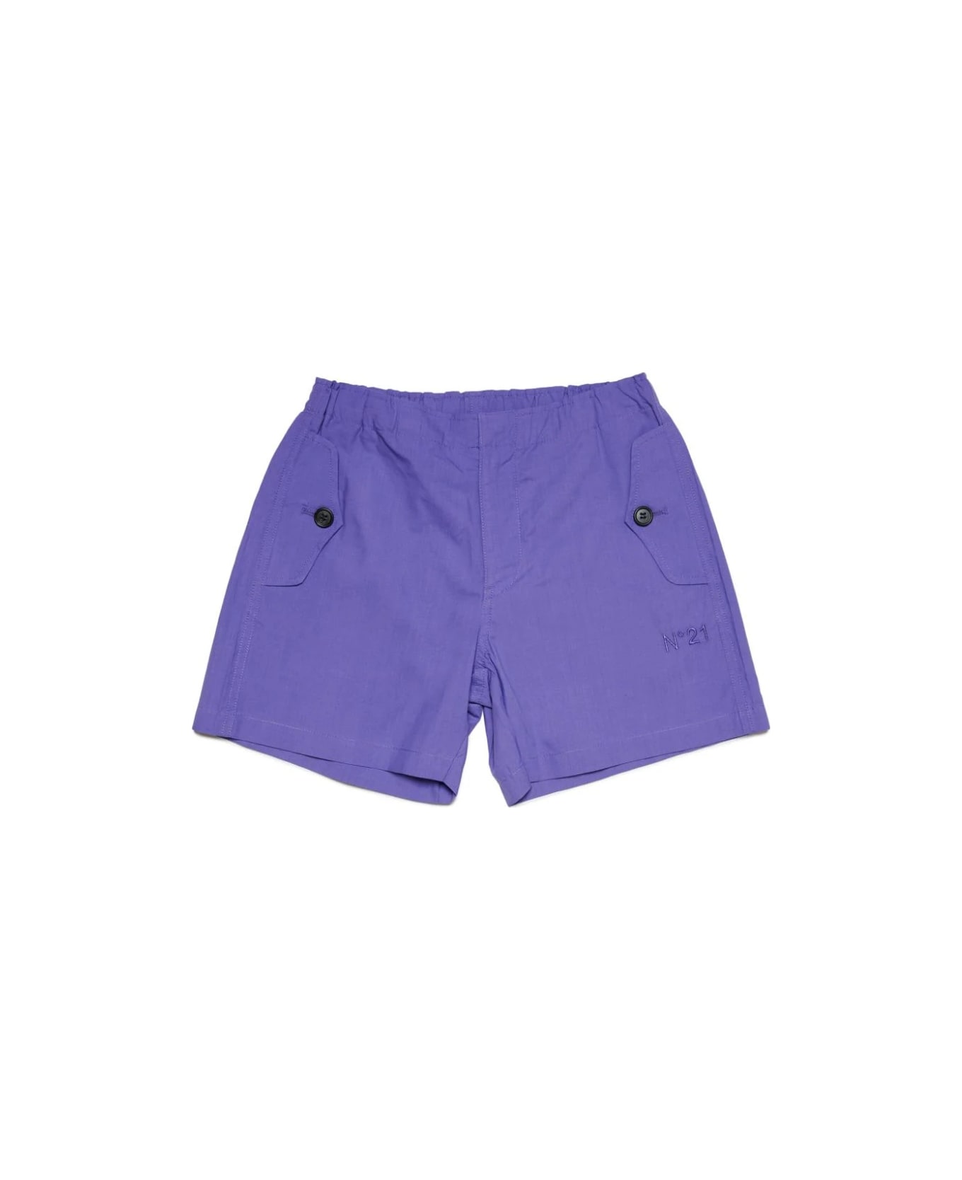 N.21 Shorts Con Logo - Violet ボトムス