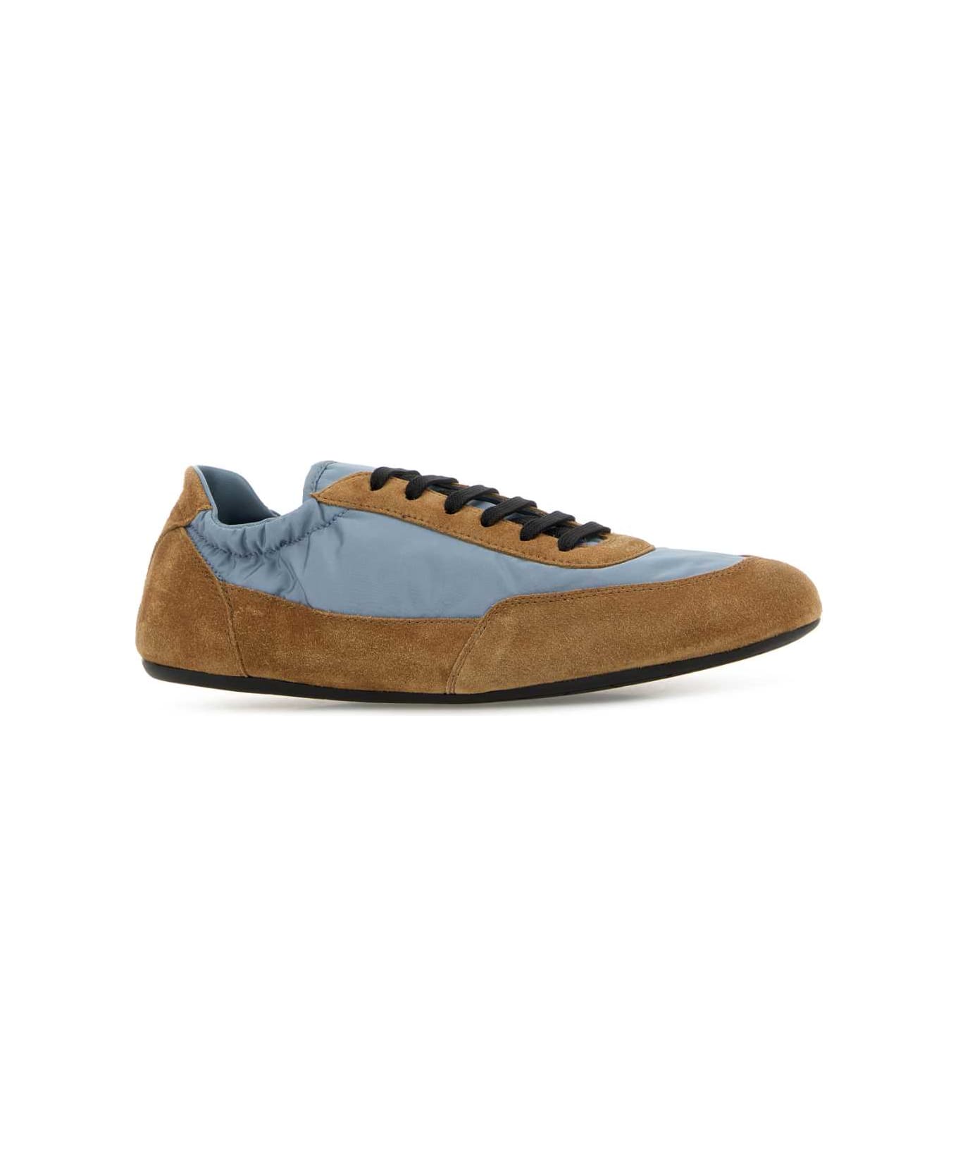 Prada Two-tone Re-nylon And Suede Collapse Sneakers - ASTRALE+CANNELLA