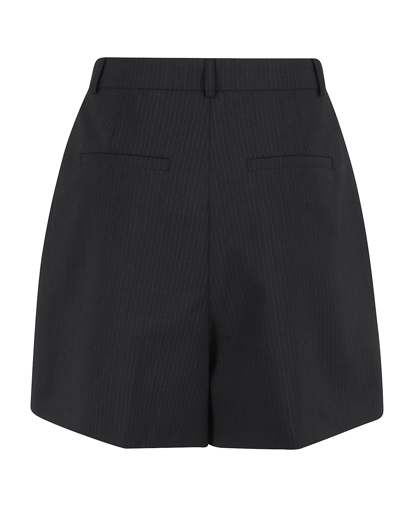 Herskind Reggy Shorts - Dark Grey Pinstripe