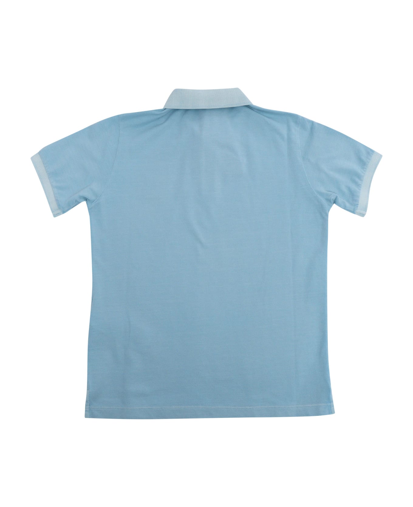 Stone Island Junior Light Blue Polo - LIGHT BLUE Tシャツ＆ポロシャツ