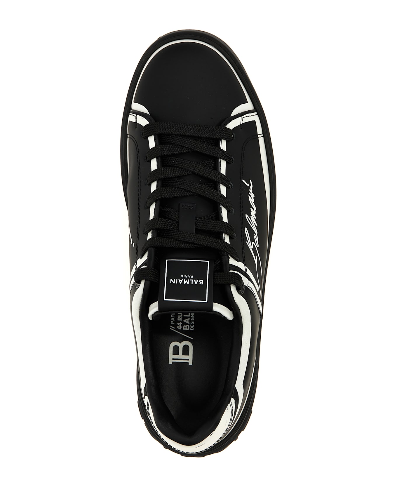 Balmain B-court Sneakers - Noir/Blanc